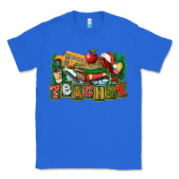 True Royal Christmas Teacher Classic Tee - FaDigitalArtStudio