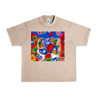 French Oak puerto rico hearts Urban Heavy Tee - Zillion Design Studio