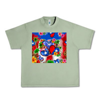 Oil Green puerto rico hearts Urban Heavy Tee - Zillion Design Studio