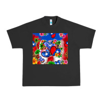 Pigment Black puerto rico hearts Urban Heavy Tee - Zillion Design Studio