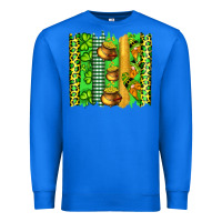 True Royal st patricks gnomes and cloves with leopard  brushstrokes Premium Sweatshirt - Artiststas