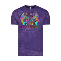 Cloud Purple don't stop believin' hold on to that feelin' Vintage Tee - RanaPortraitStore