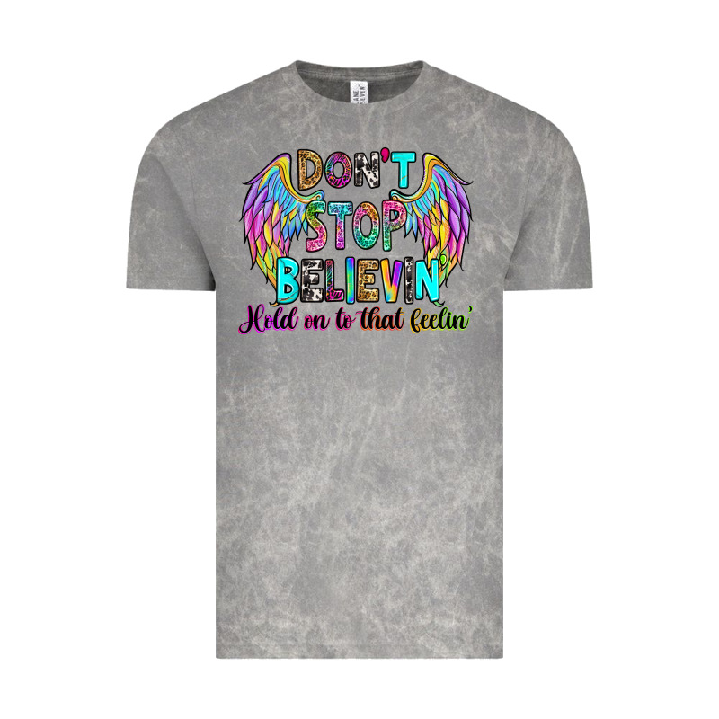 Don't Stop Believin' Hold On To That Feelin' Vintage Tee by RanaPortraitStore | Teevron