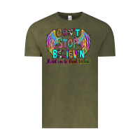 Vintage Olive don't stop believin' hold on to that feelin' Vintage Tee - RanaPortraitStore