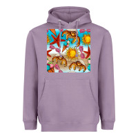 Lavender beach seamless pattern Heavyweight Hoodie - BundleAndBundleShop