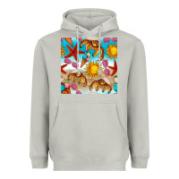Moon Dust beach seamless pattern Heavyweight Hoodie - BundleAndBundleShop