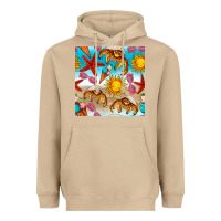 Mushroom beach seamless pattern Heavyweight Hoodie - BundleAndBundleShop