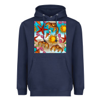 Navy beach seamless pattern Heavyweight Hoodie - BundleAndBundleShop