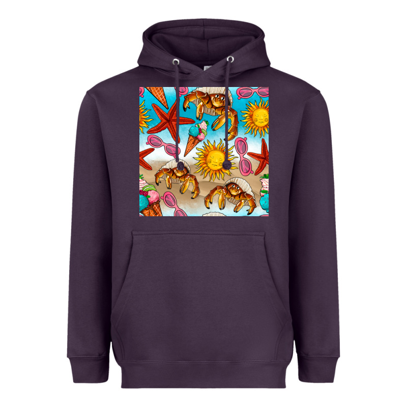 Beach Seamless Pattern Heavyweight Hoodie by BundleAndBundleShop | Teevron