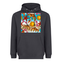 Smoke beach seamless pattern Heavyweight Hoodie - BundleAndBundleShop
