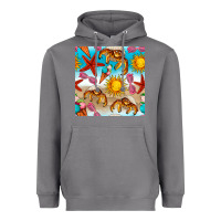 Storm beach seamless pattern Heavyweight Hoodie - BundleAndBundleShop