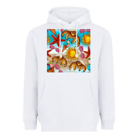 White beach seamless pattern Heavyweight Hoodie - BundleAndBundleShop