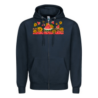 Navy watermelon libbey cup Zipper Hoodie - HRA Design Shop