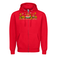 Red watermelon libbey cup Zipper Hoodie - HRA Design Shop