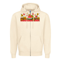 Sandshell watermelon libbey cup Zipper Hoodie - HRA Design Shop