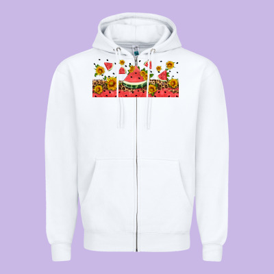 Watermelon Libbey Cup Zipper Hoodie Designed By Hra Design Shop