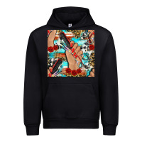 Hairdresser Hand Scissors And Roses With Serape Leopard And Cowhide Se Urban Hoodie | Teevron