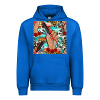 Cobalt hairdresser hand scissors and roses with serape leopard and cowhide se Urban Hoodie - BundleAndBundleShop