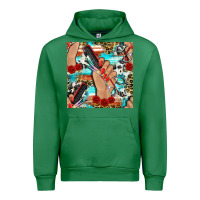 Emerald hairdresser hand scissors and roses with serape leopard and cowhide se Urban Hoodie - BundleAndBundleShop