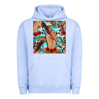 Pigment Grape Ice hairdresser hand scissors and roses with serape leopard and cowhide se Urban Hoodie - BundleAndBundleShop