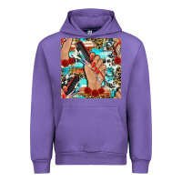 Tulip hairdresser hand scissors and roses with serape leopard and cowhide se Urban Hoodie - BundleAndBundleShop