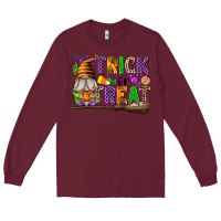 Burgundy Trick or Treat Long Sleeve Tee - texasbilliewilder