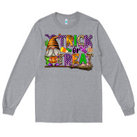 Heather Grey Trick or Treat Long Sleeve Tee - texasbilliewilder