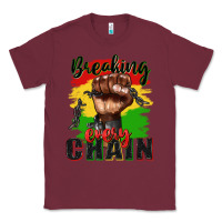 Burgundy Breaking every chain juneteenth Classic Tee - Zillion Design Studio