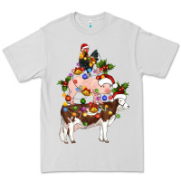 Dove Grey stacked christmas farm animals Premium Tee - Artiststas