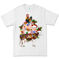 White stacked christmas farm animals Premium Tee - Artiststas