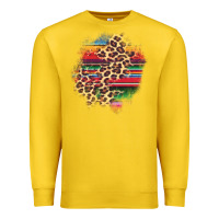 Lemon serape leopard patch Premium Sweatshirt - AdoDesignShop
