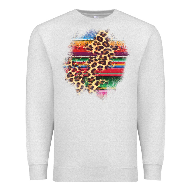Serape Leopard Patch Premium Sweatshirt by AdoDesignShop | Teevron