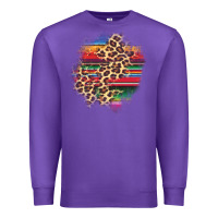 Purple serape leopard patch Premium Sweatshirt - AdoDesignShop