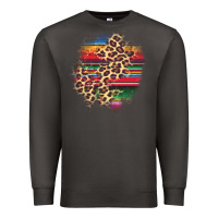 Smoke serape leopard patch Premium Sweatshirt - AdoDesignShop