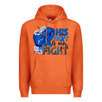 Carrot his fight is our fight colon cancer blue ribbon Premium Hoodie - NancyCooperArtShop