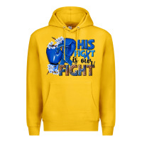 Lemon his fight is our fight colon cancer blue ribbon Premium Hoodie - NancyCooperArtShop