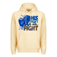Pina Colada his fight is our fight colon cancer blue ribbon Premium Hoodie - NancyCooperArtShop