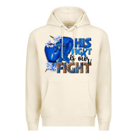Tofu his fight is our fight colon cancer blue ribbon Premium Hoodie - NancyCooperArtShop