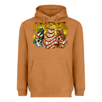 Meerkat christmas tree cake and christmas pattern ado Heavyweight Hoodie - AdoDesignShop