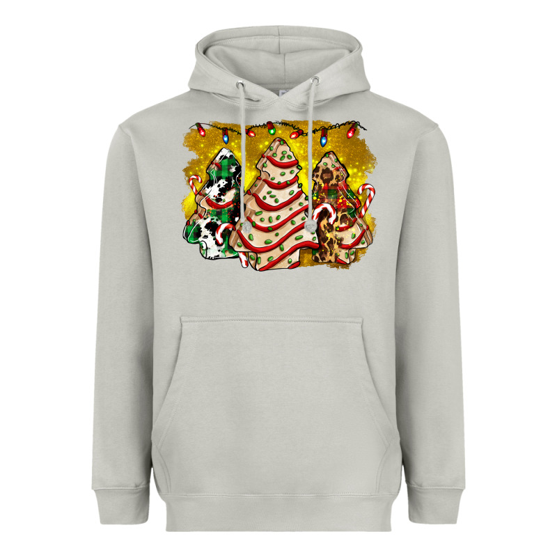 Christmas Tree Cake And Christmas Pattern Ado Heavyweight Hoodie by AdoDesignShop | Teevron