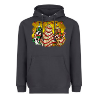 Smoke christmas tree cake and christmas pattern ado Heavyweight Hoodie - AdoDesignShop