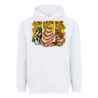 White christmas tree cake and christmas pattern ado Heavyweight Hoodie - AdoDesignShop
