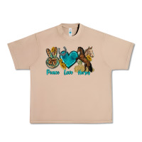Burro peace love horses tbw Urban Heavy Tee - texasbilliewilder