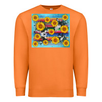 Carrot serape cowhide sunflower Premium Sweatshirt - AdoDesignShop