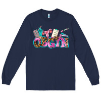 Navy obgyn Long Sleeve Tee - AdoDesignShop