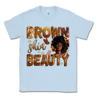 Dusty Blue brown skin beauty Classic Tee - Zillion Design Studio