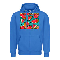 True Royal watermelon and sunflowers Zipper Hoodie - HRA Design Shop