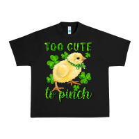 Black Too Cute To Pinch Chick Urban Heavy Tee - RanaPortraitStore