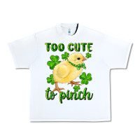 White Too Cute To Pinch Chick Urban Heavy Tee - RanaPortraitStore