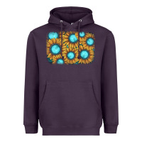 Plum sunflower gemstone background Heavyweight Hoodie - JahusDesignShop